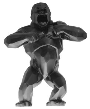Daum animal sculpture black wild kong orlinski richard Black wild kong - Daum
